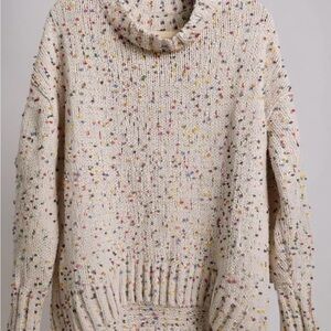 Seven7  For Man Kind Cream Cowl Neck Sweater